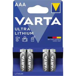 Varta Batterien Ultra Lithium - Micro/AAA, 1,5 V