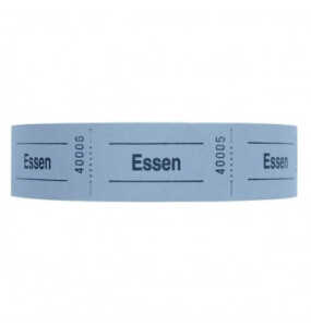Gutscheinrolle Essen blau 601107 1000Abrisse