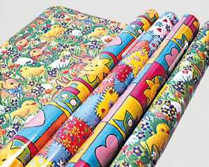 ZÖWIE Geschenkpapier mit Osterdruck 2m x 70cm [D/GB]