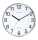 Unilux ARIA Wanduhr metallgrau, Durchmesser: 30,5 cm, Quarzuhrwerk