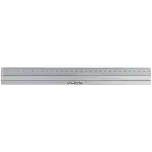 Q-Connect Lineal Alu - 30 cm, silber