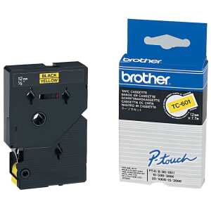 Brother Schriftbandkassette P-touch 12 mm x 7,7 m (B x L) gelb schwarz