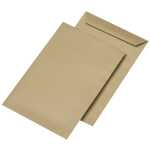 Versandtaschen C5, ohne Fenster, gummiert, 90 g/qm, braun, 500 Stück