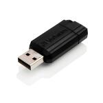 VERBATIM USB Stick 2.0 PinStripe - 32 GB, schwarz
