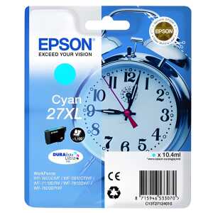 Epson Tintenpatrone Originalzubehör 27XL ca. 1.100 Seiten cyan 10,4ml