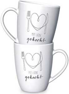 Kaffeebecher mit Liebe gekocht FÜR DICH 950642 250ml