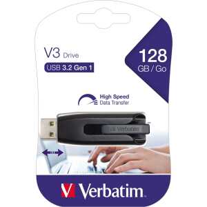 VERBATIM USB Stick 3.0 V3 Drive - 128 GB, schwarz