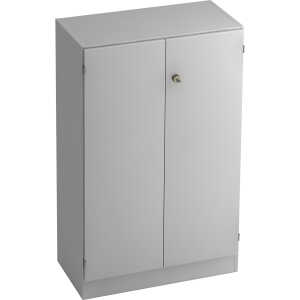 Hammerbacher Schrank - 3OH, Sockelblende SG, Grau/Grau