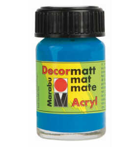 Decormatt Acryl azurblau MARABU 1401 39 095 15 ml Glas