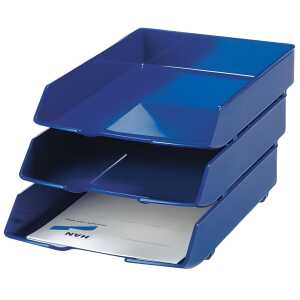 HAN Briefablage WAVE EXCLUSIV, DIN A4/C4, blau
