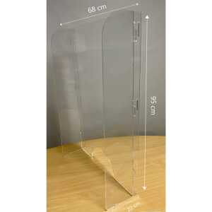 Exacompta Tröpfchenschutzscheibe 95x68 cm kristall 80058D Stand Alone