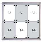 Schaukasten ECO Outdoor 6x A4, 75 x 70,4 x 4,5 cm,...