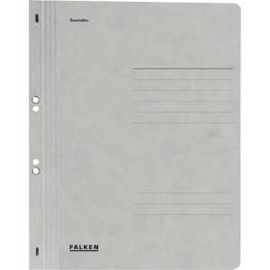 Ösenhefter - A4 1/1 Vorderdeckel, grau, Manilakarton, 250 g/qm