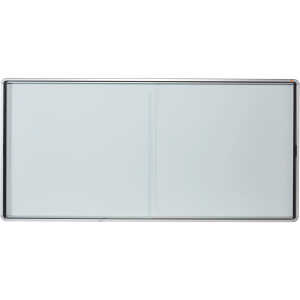 Schaukasten mit Schiebetür 27x A4 1997x967x63cm weiß magnethaftend