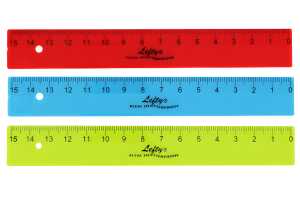 WEDO Lineal 15 cm f. Linkshänder KUM L1 Lefty Flexi f.sort