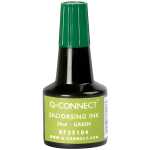 Q-Connect Stempelfarbe - ohne Öl, 28 ml, grün
