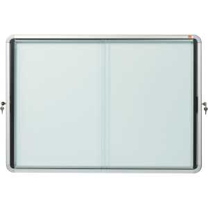 LEITZ Schaukasten mit Schiebetür 8xA4 922x665x63 mm weiß magnethaftend