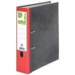 Q-Connect Wolkenmarmor-Ordner - A4, 80 mm, rot