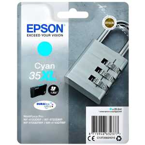Epson Tintenpatrone Originalzubehör 35XL ca. 1.900 Seiten cyan 20,3ml