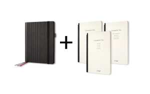 Business Organiser Conceptum flex Set A5 Kunstleder schwarz 3 Hefte