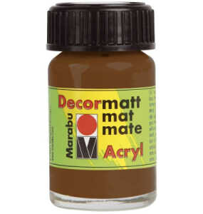 Decormatt Acryl hellbraun MARABU 1401 39 047 15ml Glas