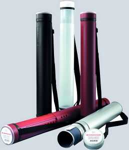 Rumold Zeichenrollen-Köcher, bordeaux