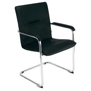 Nowy Styl Freischwinger Rumba - inkl. Armlehnen, schwarz