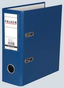 Falken Falken Ordner - A5 hoch, 80mm, PP-Folie, blau