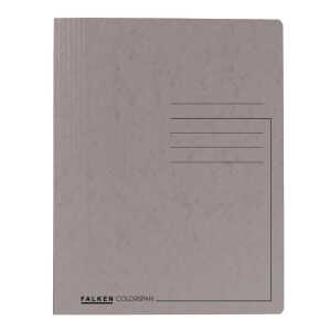 Falken Falken Spiralhefter Karton grau für DIN A4, mit kfm. Heftung