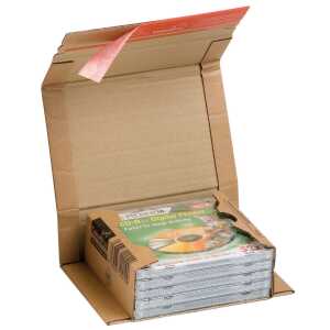 ColomPac Versandverpackung zum Wickeln 147x126x55 mm (für CDs), braun