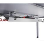 Hammerbacher Kabelwanne - 90 cm, abklappbar, Grau