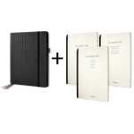 Business Organiser Set Conceptum flex kariert A4 - schwarz - Hardcover