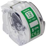 Rollenetiketten 12 mm weiß BROTHER CZ1002