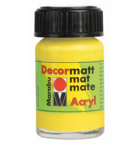 Decormatt Acryl zitronengelb MARABU 1401 39 020 15ml Glas