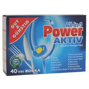 GUT & GÜNSTIG Gut & Günstig Geschirrspültabs All-in-1 Power - 40 Stück