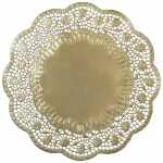 DEMMLER Spitzenpapier Rose gold 36cm 4St rund