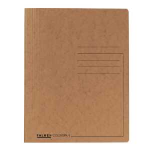 Falken Falken Spiralhefter Karton braun für DIN A4, mit kfm. Heftung
