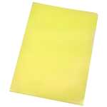 Q-Connect Sichthülle - A4, 0,12 mm, genarbt, 10 Stück, gelb