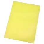 Q-Connect Sichthülle - A4, 0,12 mm, genarbt, 10 Stück, gelb