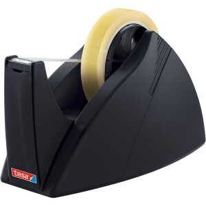 tesa® Tischabroller Easy Cut® Professional 25 mm x 66 m schwarz
