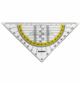 Geometriedreieck 16cm DONAU 4210002-00 mit Griff