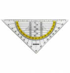 Geometriedreieck 16cm DONAU 4210002-00 mit Griff