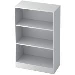 Hammerbacher Regal - 3OH, 40 cm tief, Sockelblende, Weiß