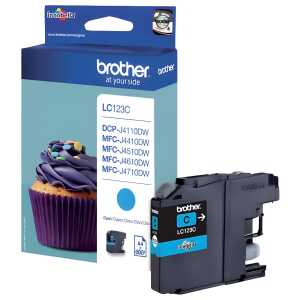 Brother Original Brother Tintenpatrone cyan (LC-123C)