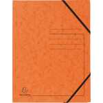 Exacompta EXACOMPTA Sammelmappe - A4, 355 g/qm, Gummizug, orange