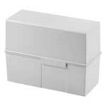Karteibox A5 quer für 500 Karten lichtgrau 228 x 102...