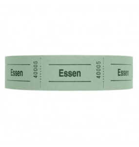 Gutscheinrolle Bier grün 601018 1000Abrisse
