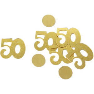 Konfetti Zahl 50 gold 45005 10gr 50