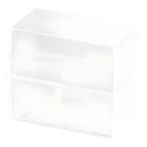 Karteibox A7 quer trasluzentklar für ca. 300 Karten 121x74x101