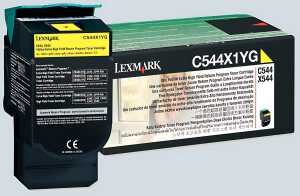 Lasertoner Return XHY yellow LEXMARK C544X1YG